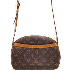 Louis Vuitton Monogram Leather Blois Shoulder Bag Brown
